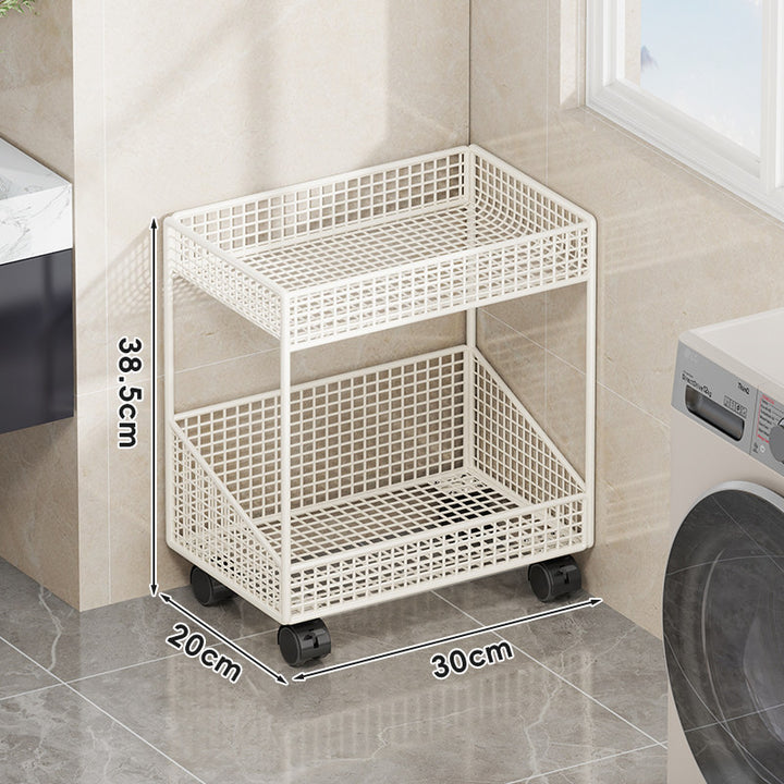 Compact Three-Tier Ventilated Metal Mesh Organizer Shelf for Countertop and Cabinet