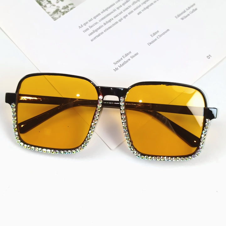 Ladies Glamorous Sunglasses with Sparkling Rhinestone Embellishment Stornfield