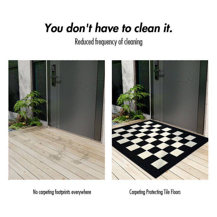 Geometric Patterned Entrance Mat