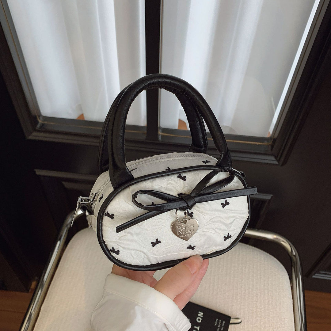 Quilted Mini Handbag with Heart Detail Stornfield