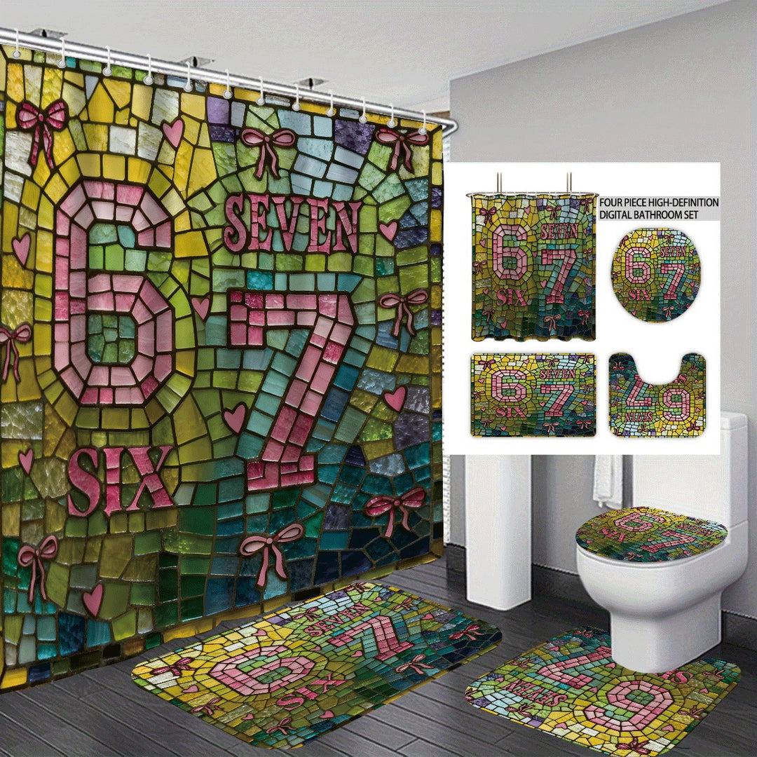 Colorful Dessert-Themed Bathroom Set Stornfield