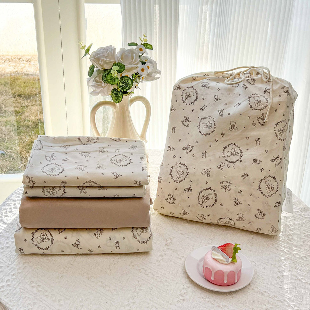 Soft Cotton Floral Pattern Bedding Set