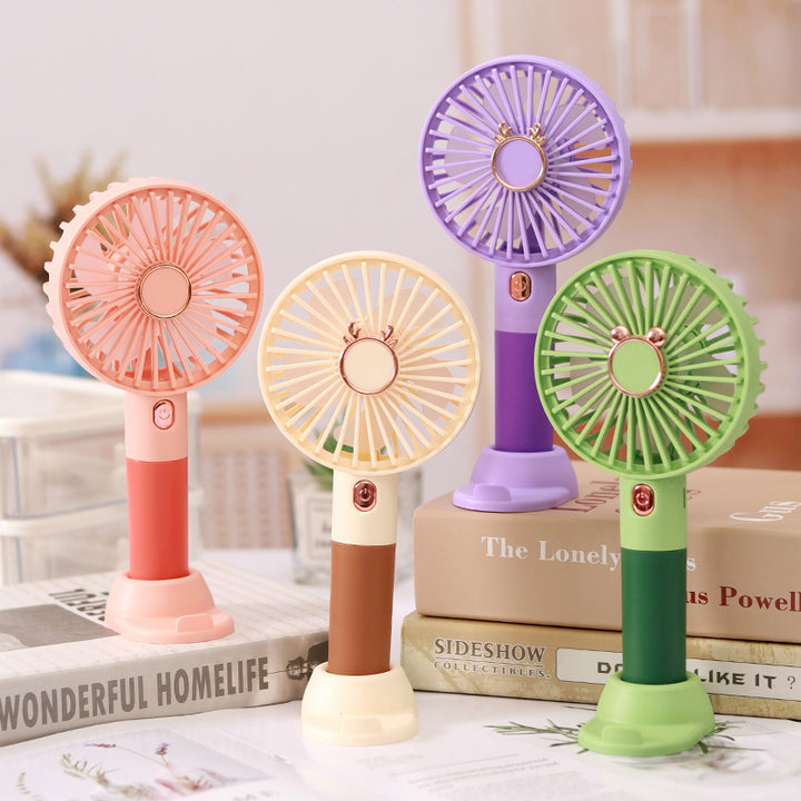 Women's Portable Table Fan with Flexible Handle Stornfield