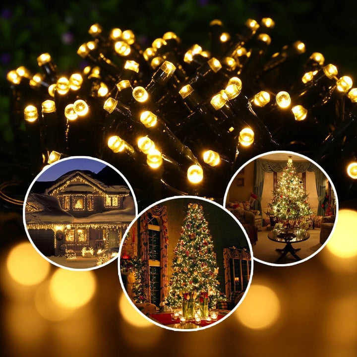 Globe LED String Lights With Waterproof Copper Wire And Textured Clear Bulbs Stornfield