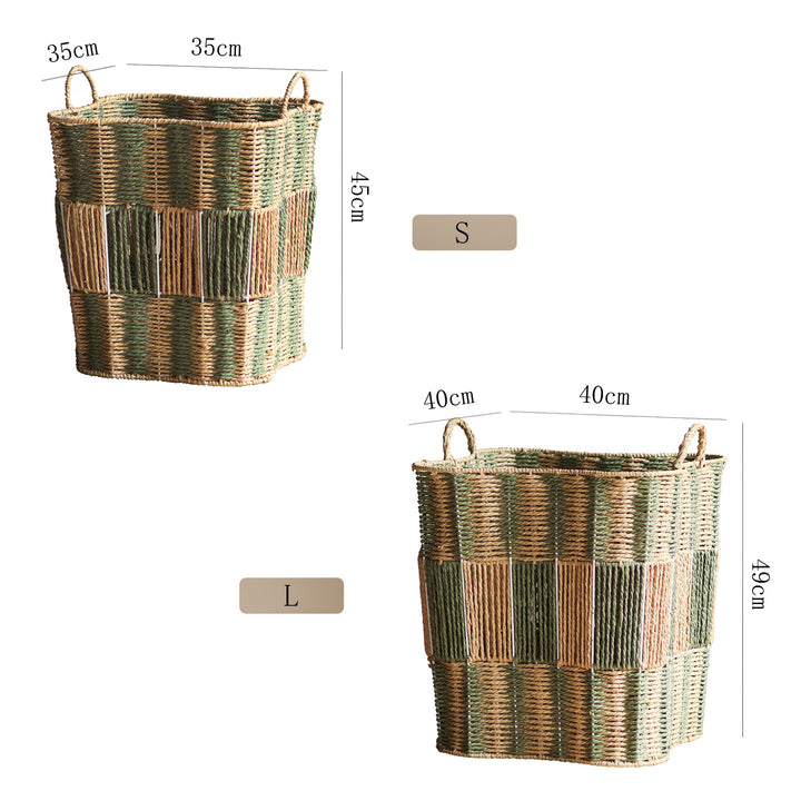 Handcrafted storage basket made of natural materials Stornfield