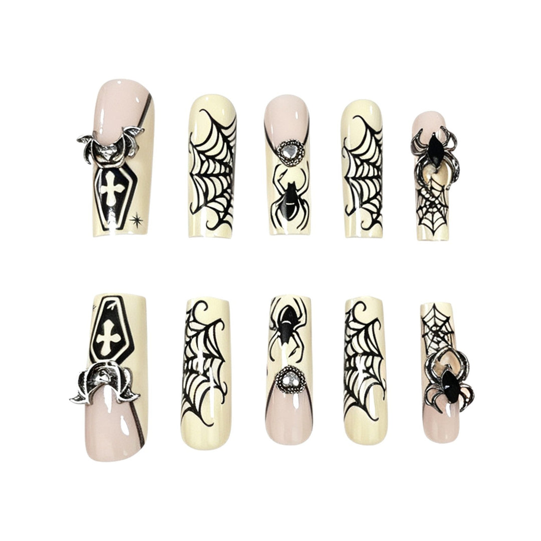 Gothic Halloween-Inspired Nail Art Enhancements Stornfield
