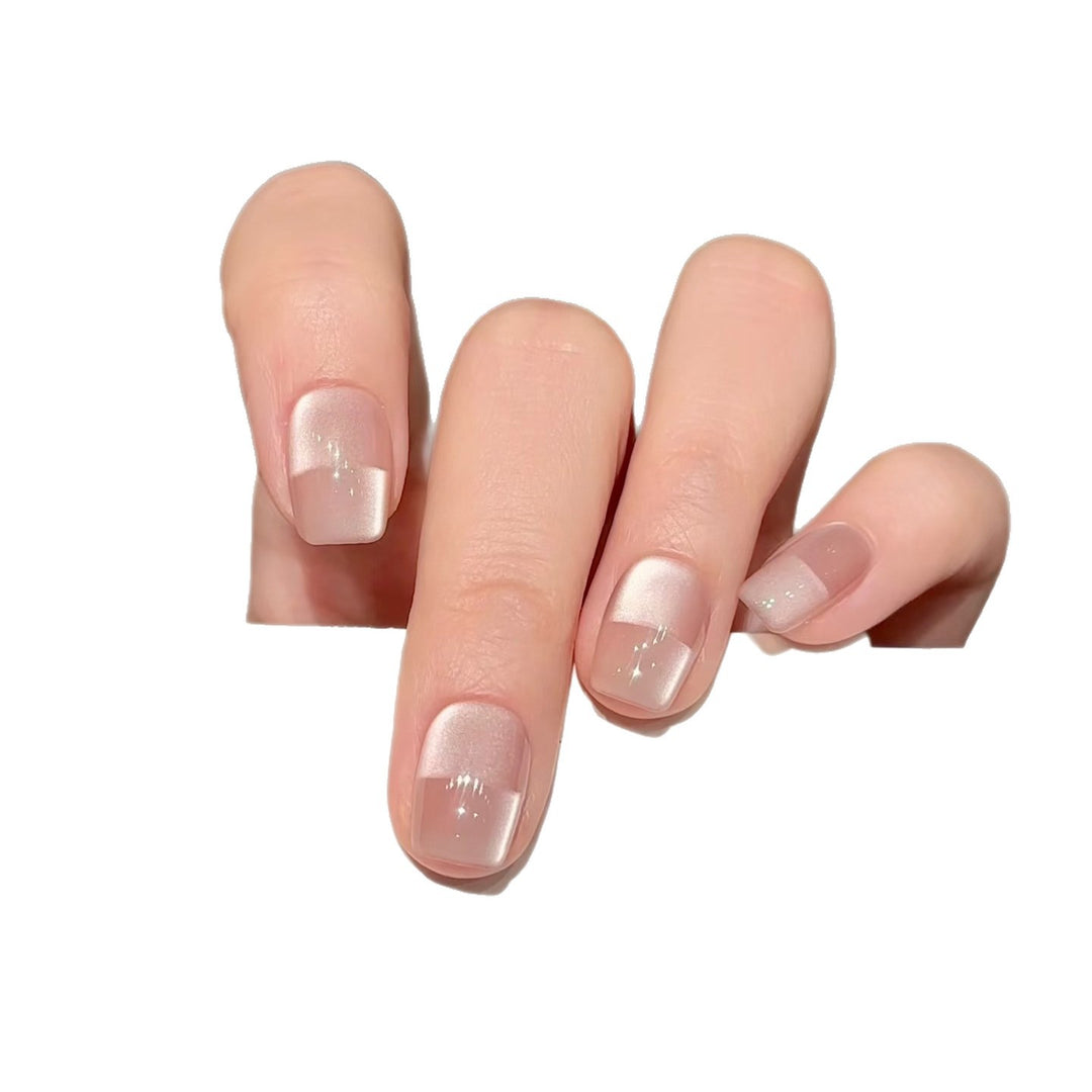 Elegant French Tip Design Press-On Nail Set Stornfield