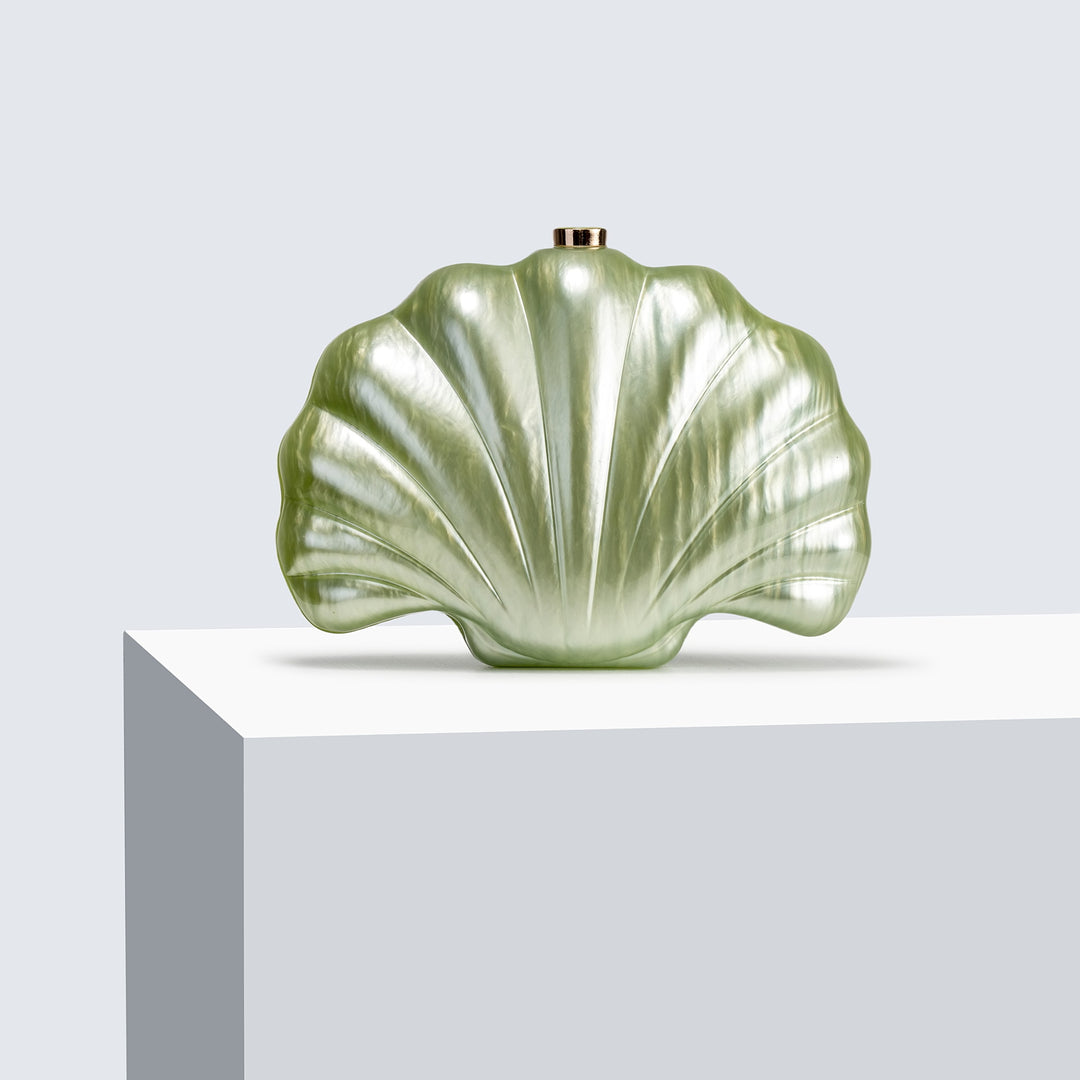 Marbled Acrylic Evening Clutch