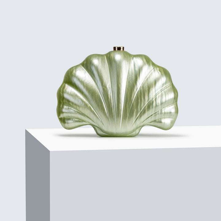 Marbled Acrylic Evening Clutch