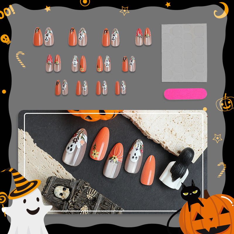 Spooky Pumpkin and Ghost Nail Art Set
