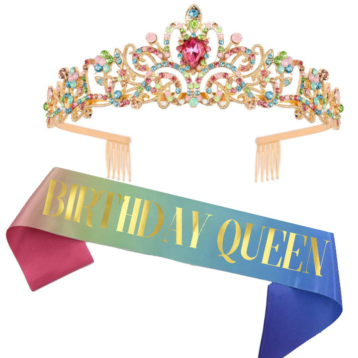 Ladies Glittering Tiara with Sparkling Rhinestones Stornfield