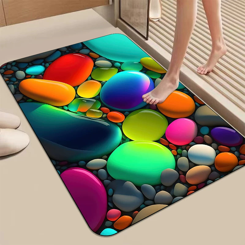Colorful Abstract Area Mat