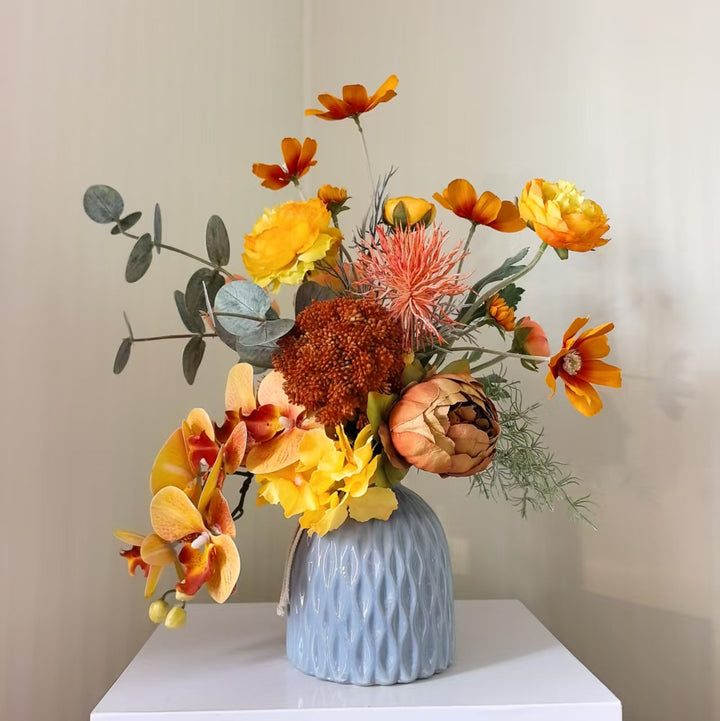 Lifelike Botanical Floral Bouquet