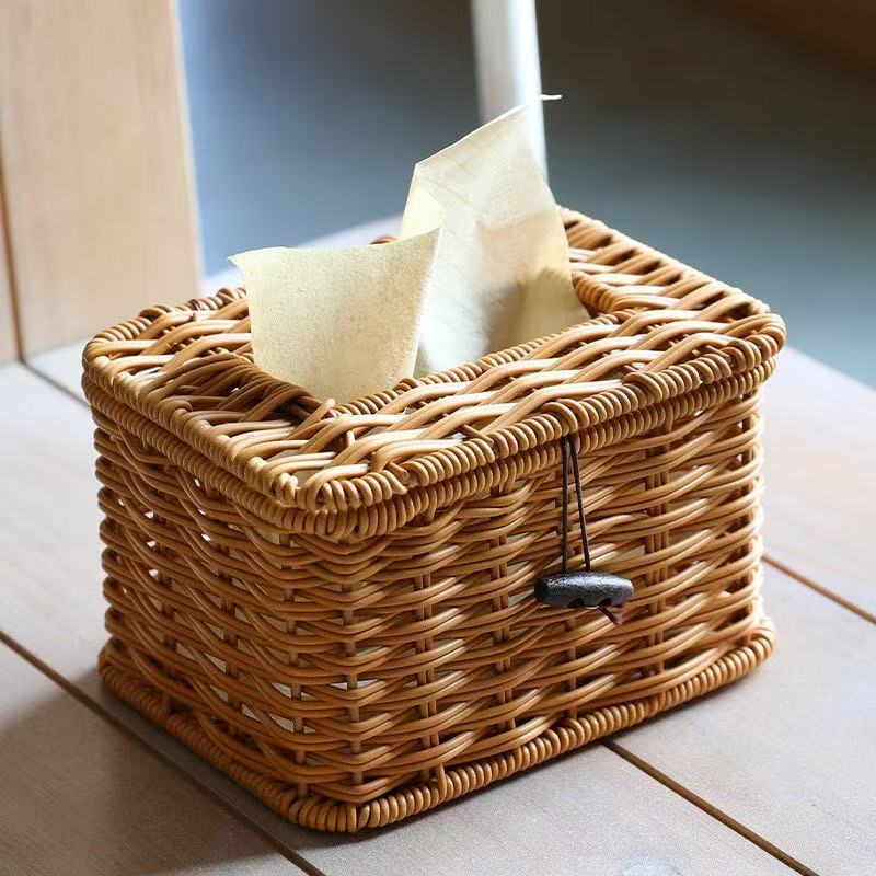 Handcrafted Wicker Storage Box Stornfield