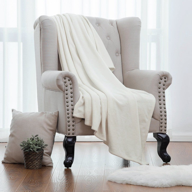 Women luxurious and cozy microfiber blanket Stornfield