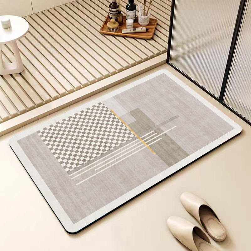 Modern Abstract Bathroom Mat
