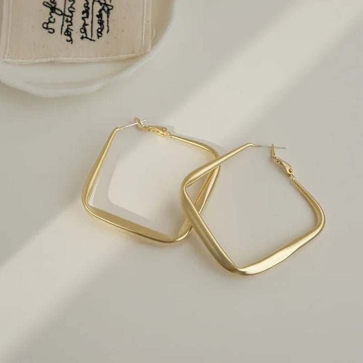 Fashionable Geometric Hoop Earrings Made of High-Quality Metal Stornfield