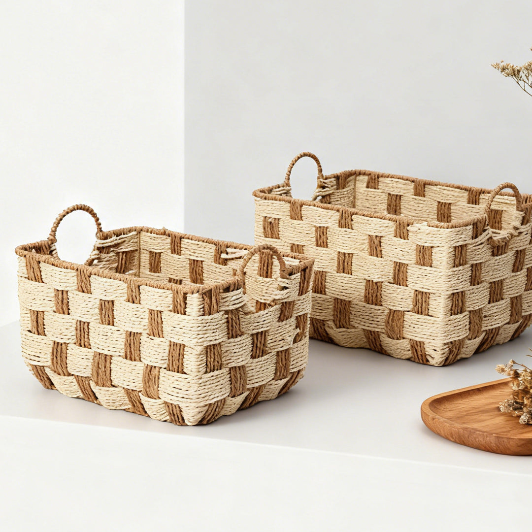 Handwoven storage basket Stornfield