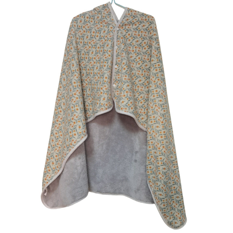 Women's stylish throw blanket with button closure Stornfield