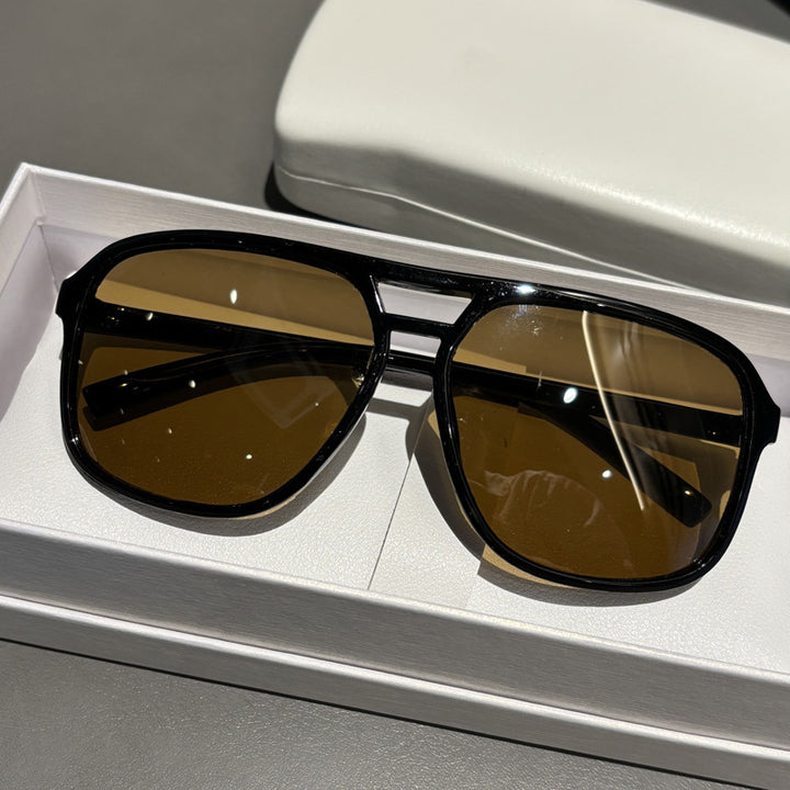 Premium Oversized Angular Frame Sunglasses Stornfield