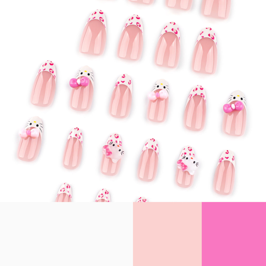 Artful Nail Extensions with Cute Motif Accents Stornfield