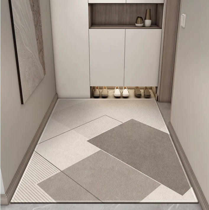 Geometric Patterned Non-Slip Entrance Mat