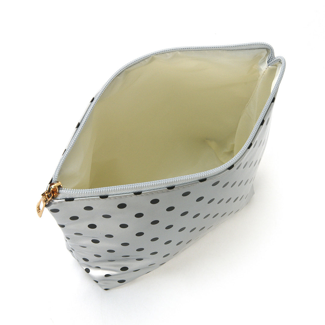 Water-repellent cosmetic bag with polka dot design Stornfield