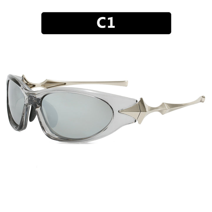 Women's futuristic sports sunglasses with ergonomic design Stornfield