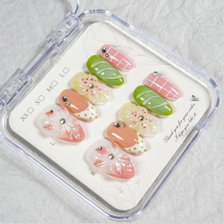 Artistic Floral Design Press-On Nails  1791254751