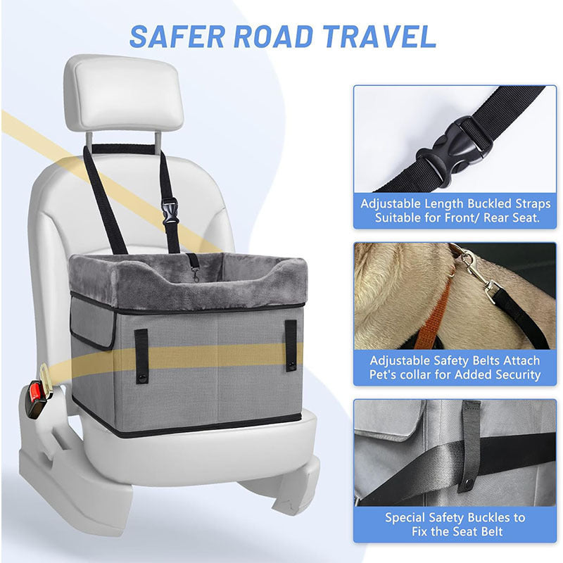 Portable Pet Car Seat with Soft Interior Lining Stornfield
