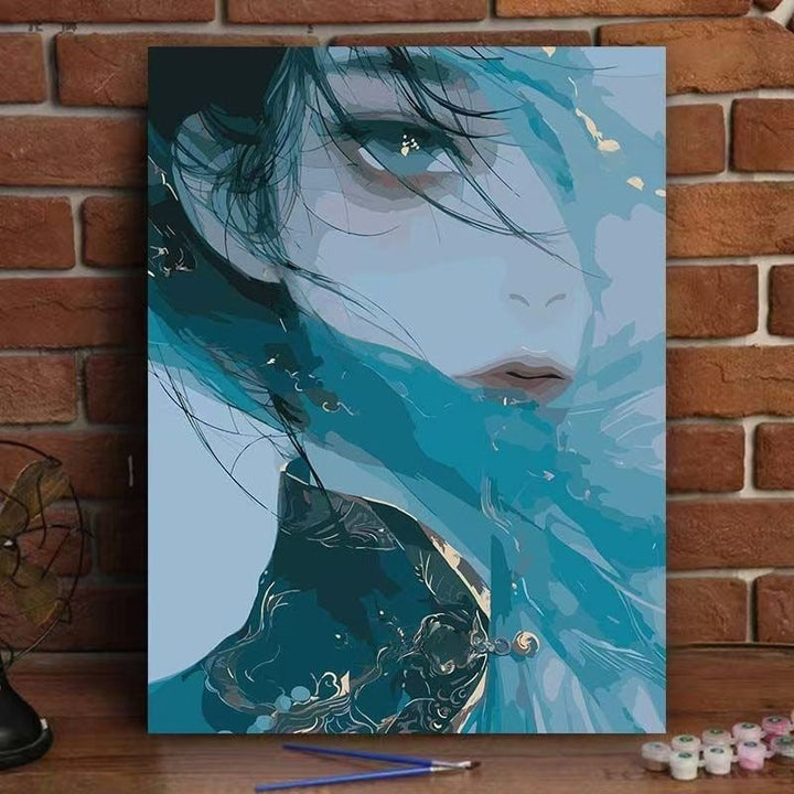 Abstract Art Portrait Canvas Print Stornfield