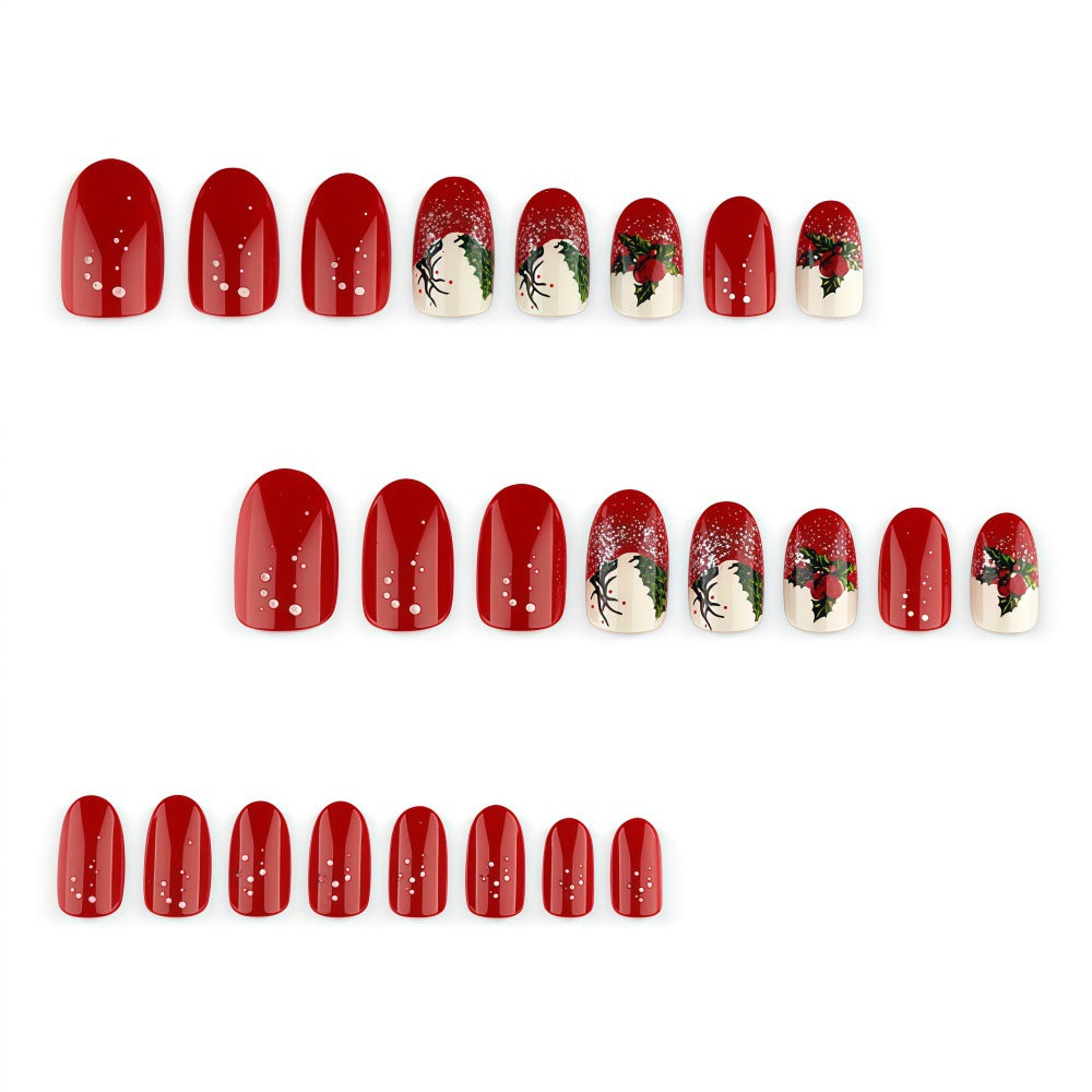 Christmas-themed artificial nails Stornfield