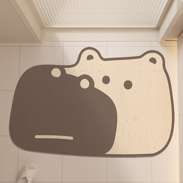 Adorable Frog-Shaped Bath Mat