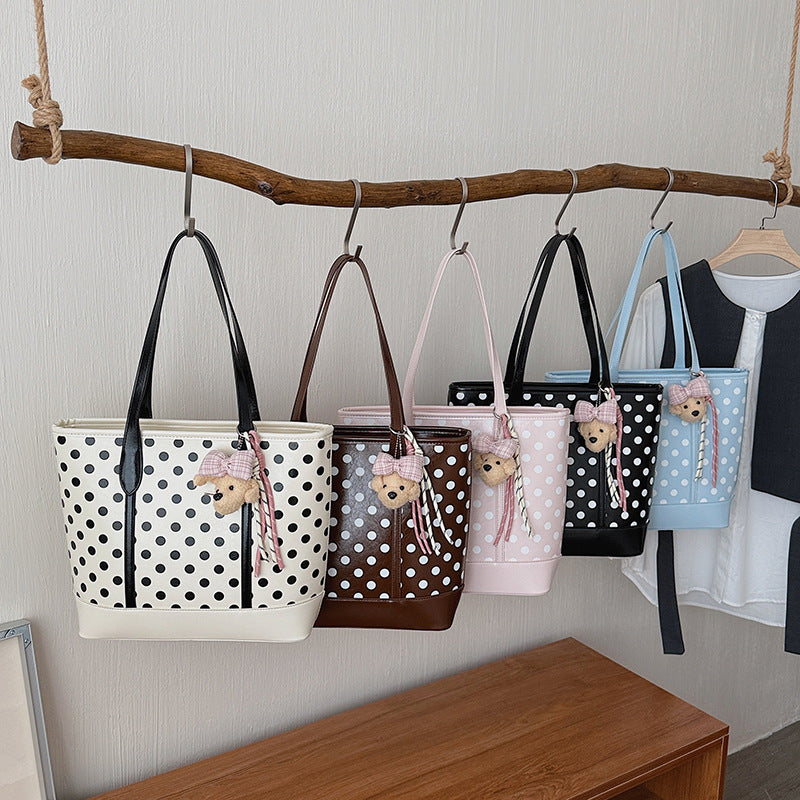Polka Dot Print Casual Tote Stornfield