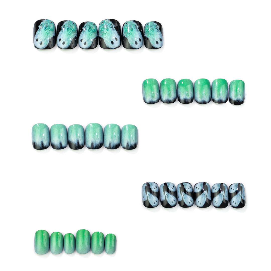 Ghostly Glow Press-On Nail Art Set Stornfield