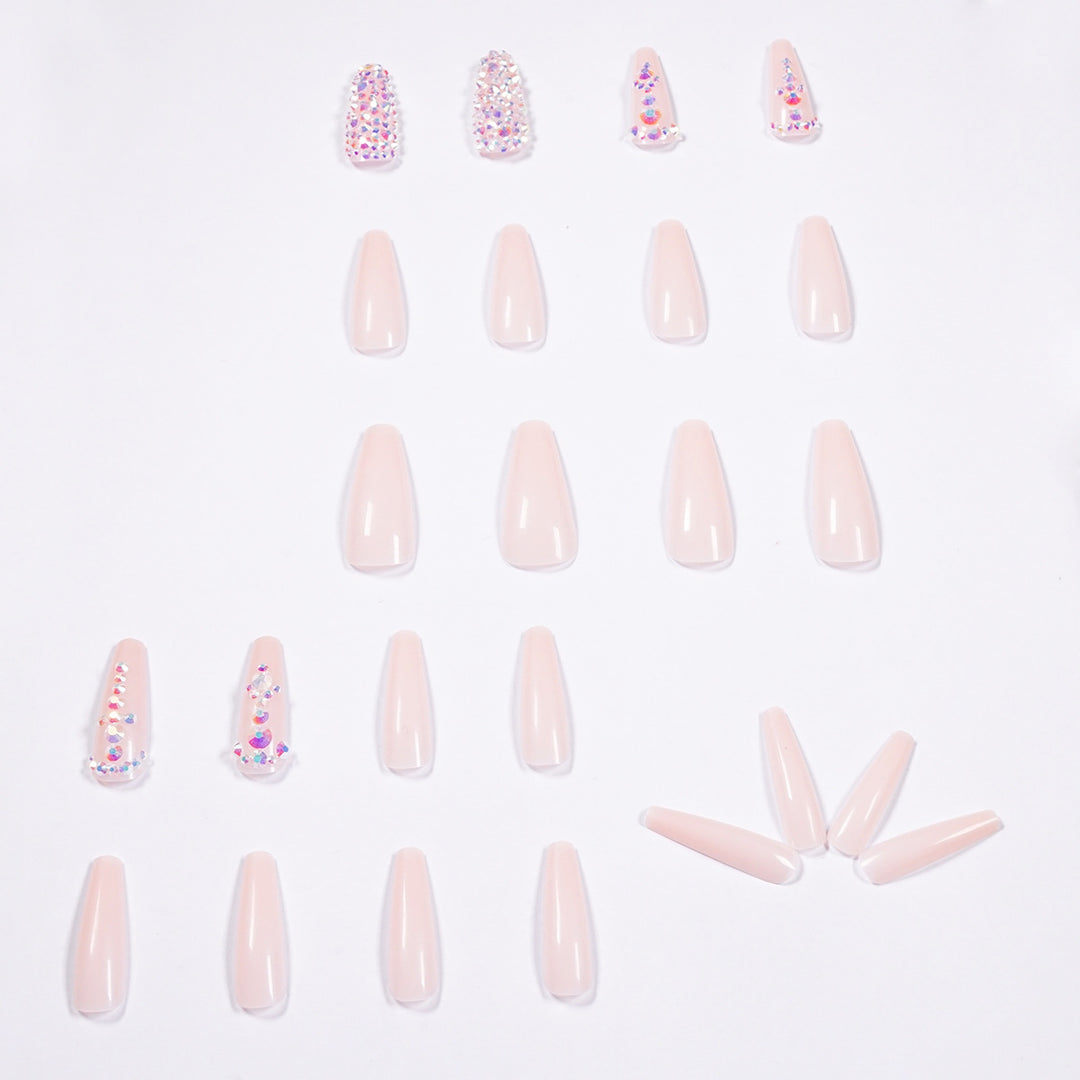 Glamorous nail extensions with rhinestone accents Stornfield
