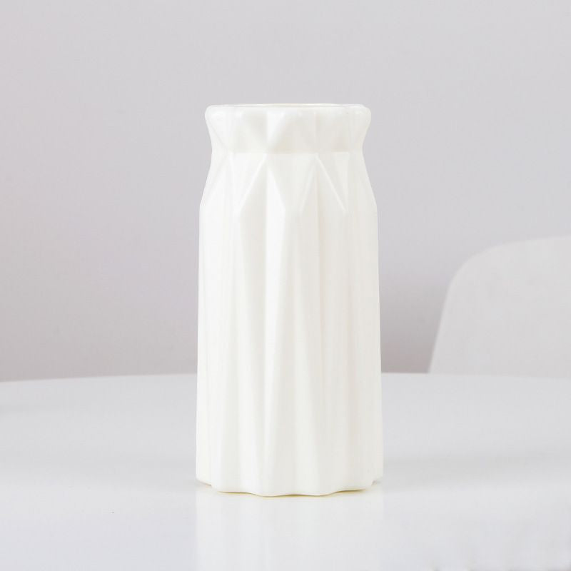 Textured Geometric Ceramic Vase Stornfeild