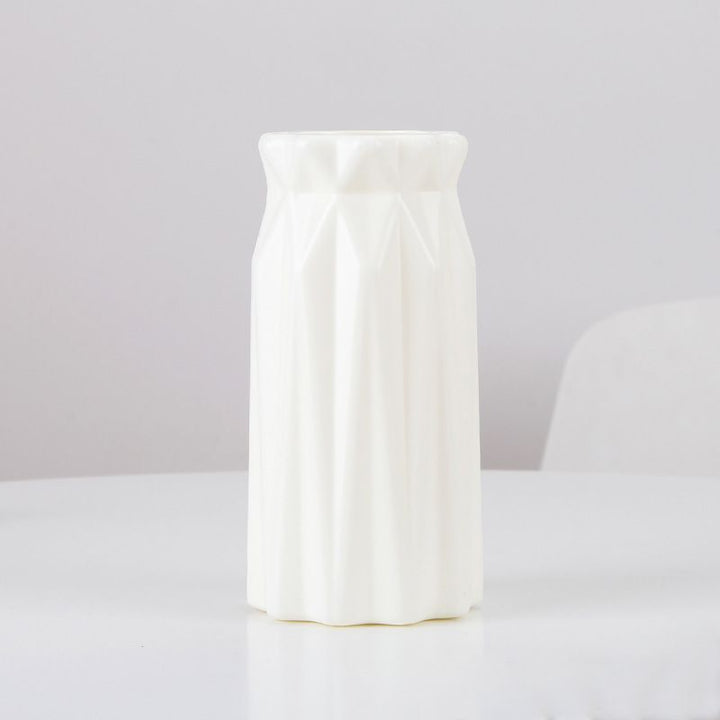 Textured Geometric Ceramic Vase Stornfeild