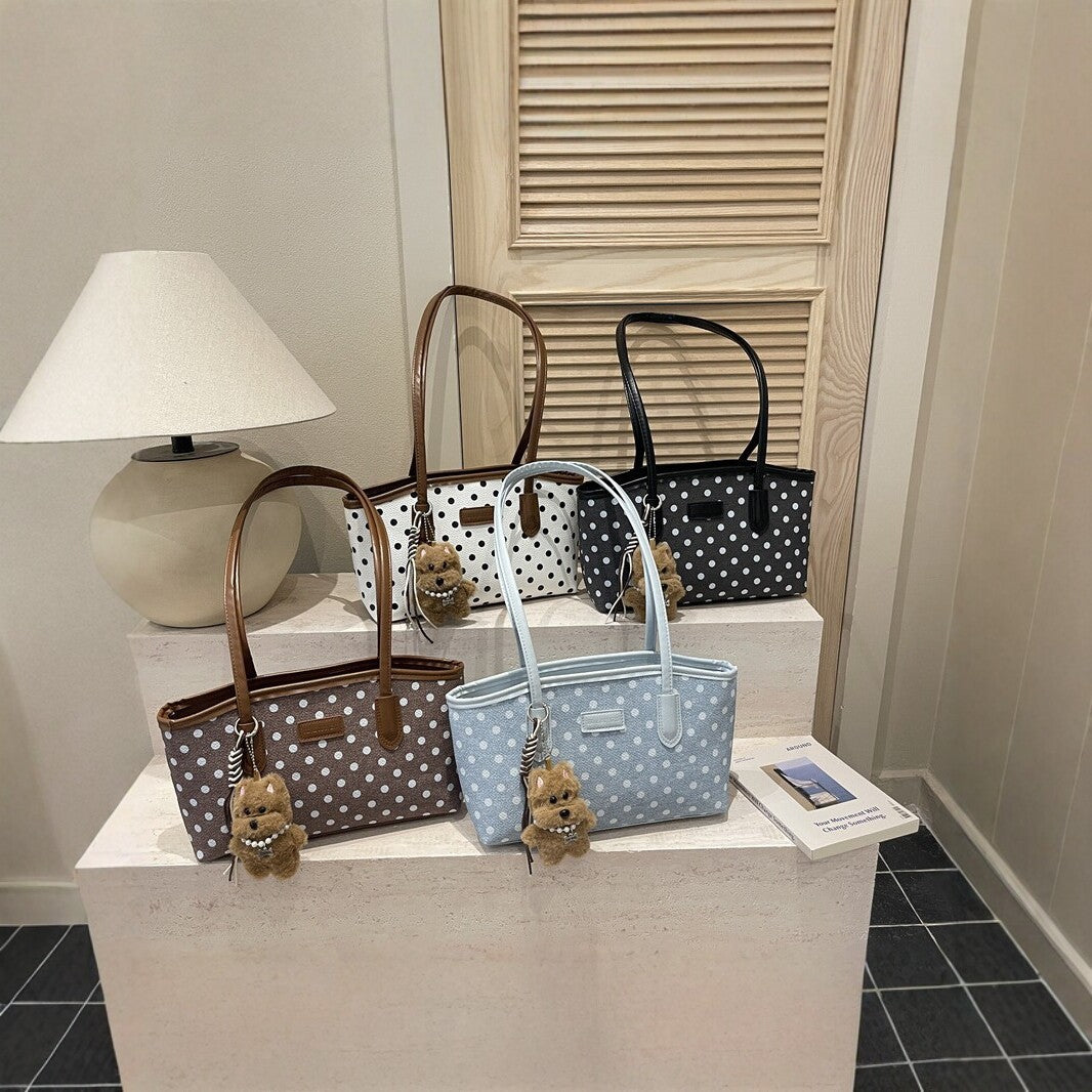 Elegant Polka Dot Tote Bag