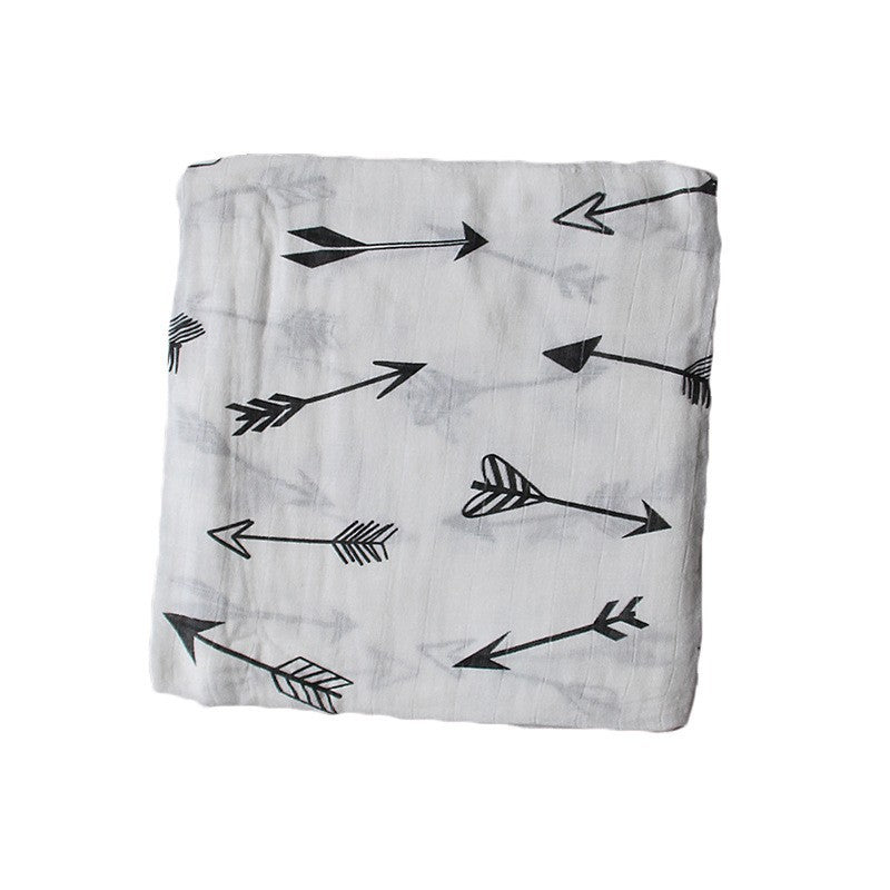 Cotton Muslin Baby Blanket with Heart Pattern Stornfield