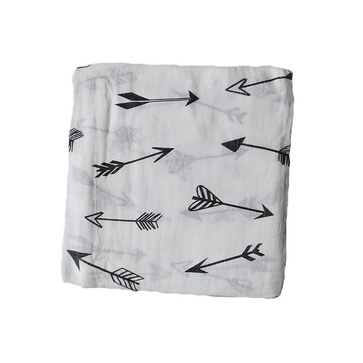 Cotton Muslin Baby Blanket with Heart Pattern Stornfield