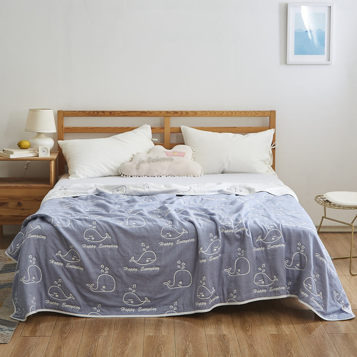 Women Elegant Blanket with Subtle Leaf Pattern Stornfield