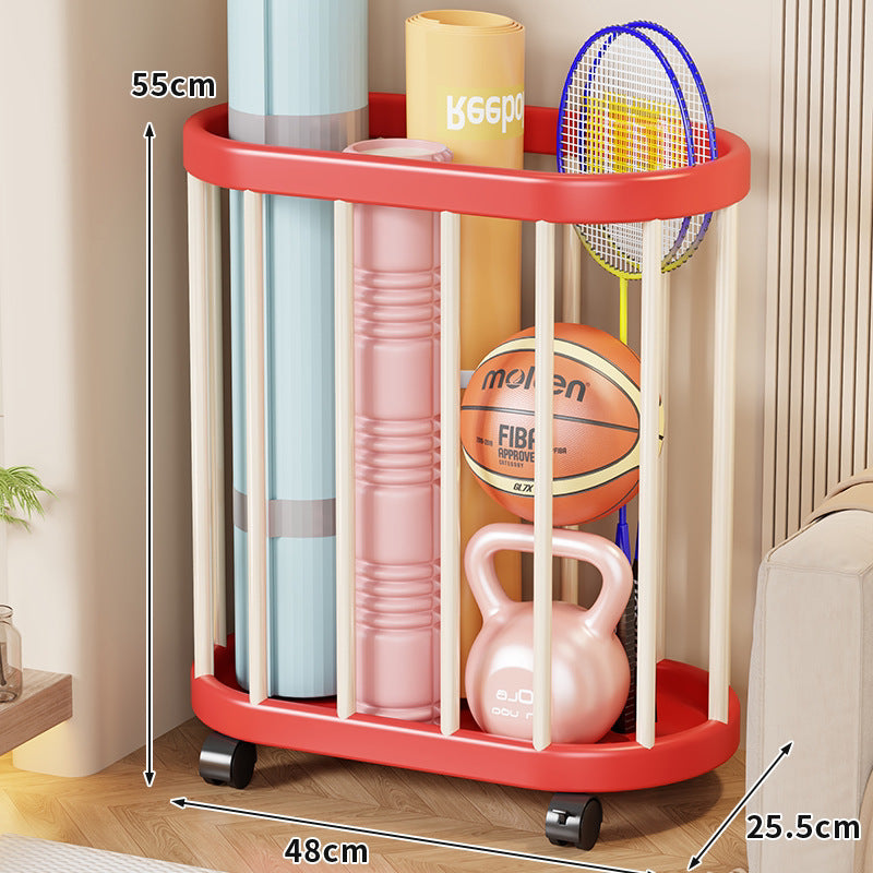 Vertical Rolling Sports Gear Organizer Rack