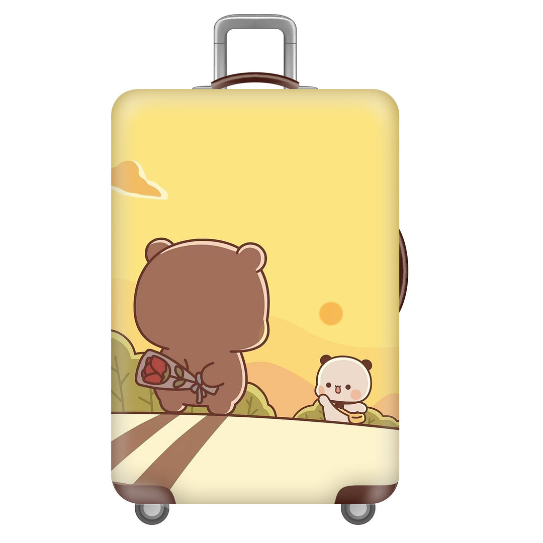 Unisex Hard Shell Suitcase with Creative Travel Motif Stornfield