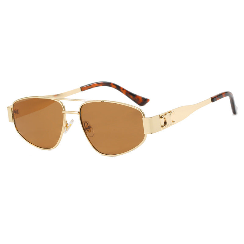 Ladies sporty sunglasses with polarized lenses and elegant metal frame Stornfield