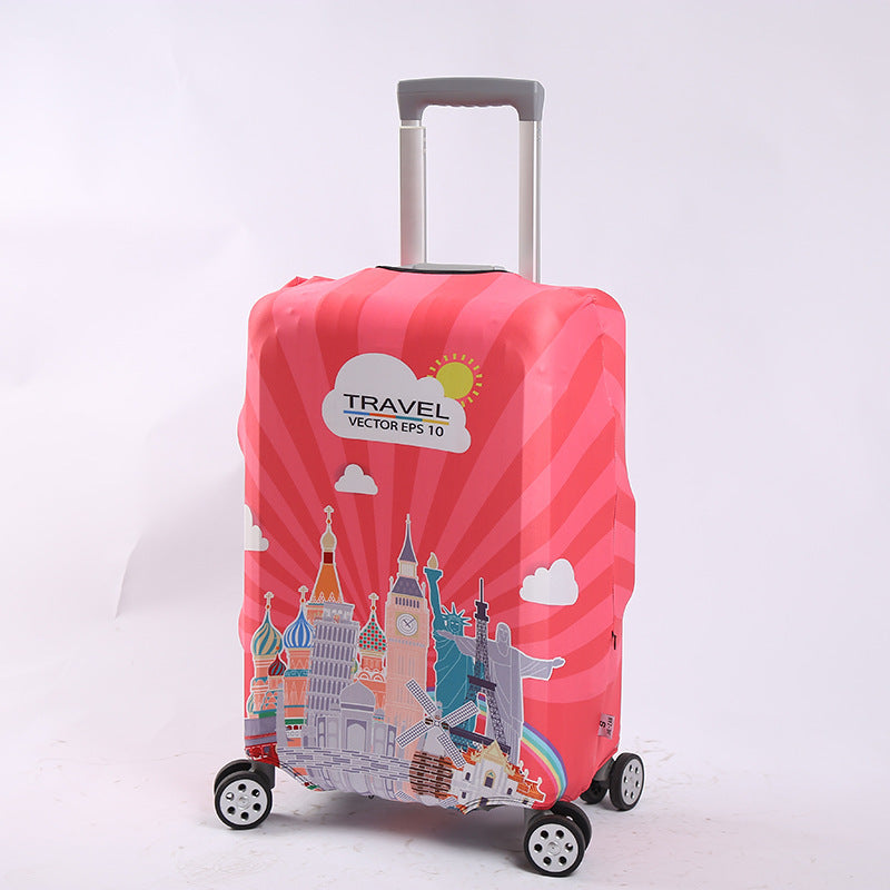 Unisex Suitcase with Creative World Travel Design Stornfield