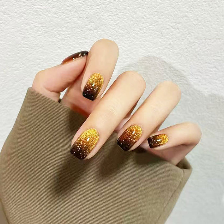 Elegant French Tip Press-On Nail Set Stornfield