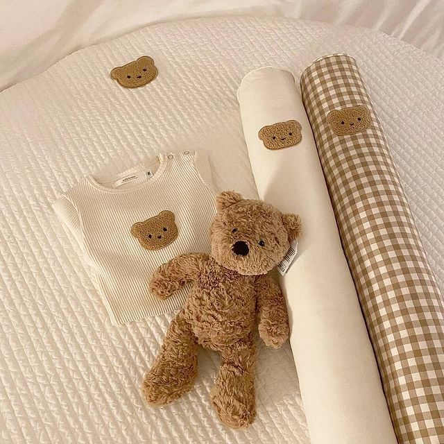 Long Gingham Crib Bolster Pillow for Nursery Support