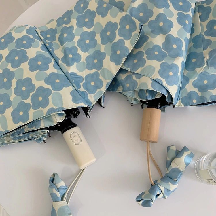 Women Folding Umbrella with Floral Pattern Stornfield