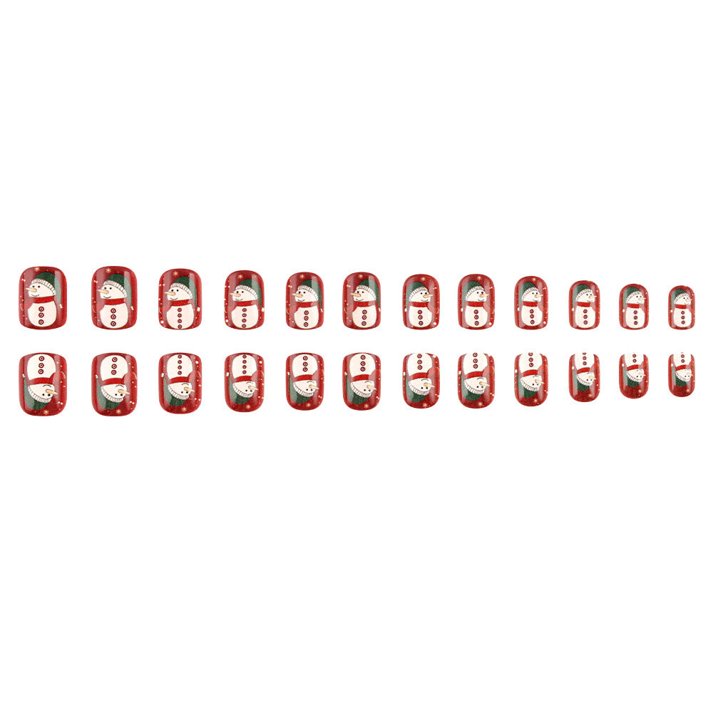 Holiday-Themed Snowman Nail Art Stornfield